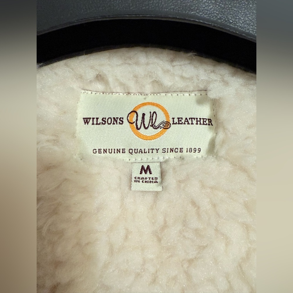 Vintage Wilsons Leather Penny Lane Coat suede with faux fur trim. Women’s M - Picture 9 of 13